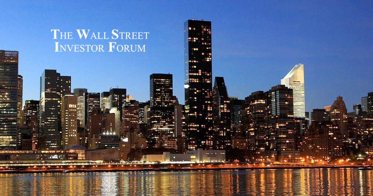 The Wall Street Investor Forum September 10, 2020