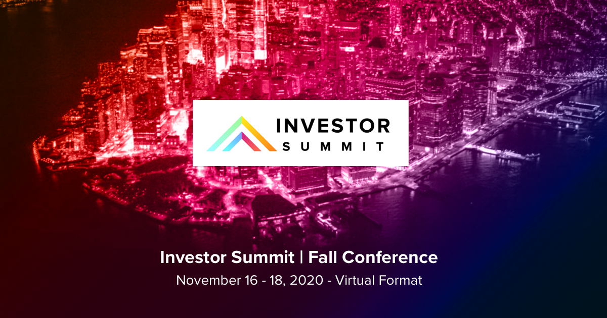 Investor Summit Group - November 16-18, 2020