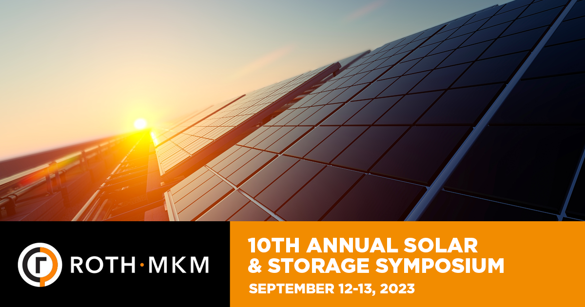 Roth 9th Annual Solar & Storage Symposium